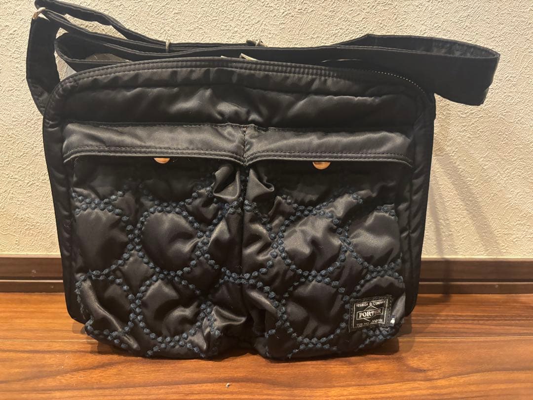 ガ*ル様 ミナペルホネン mina perhonen ポーター コラボ ネイビー