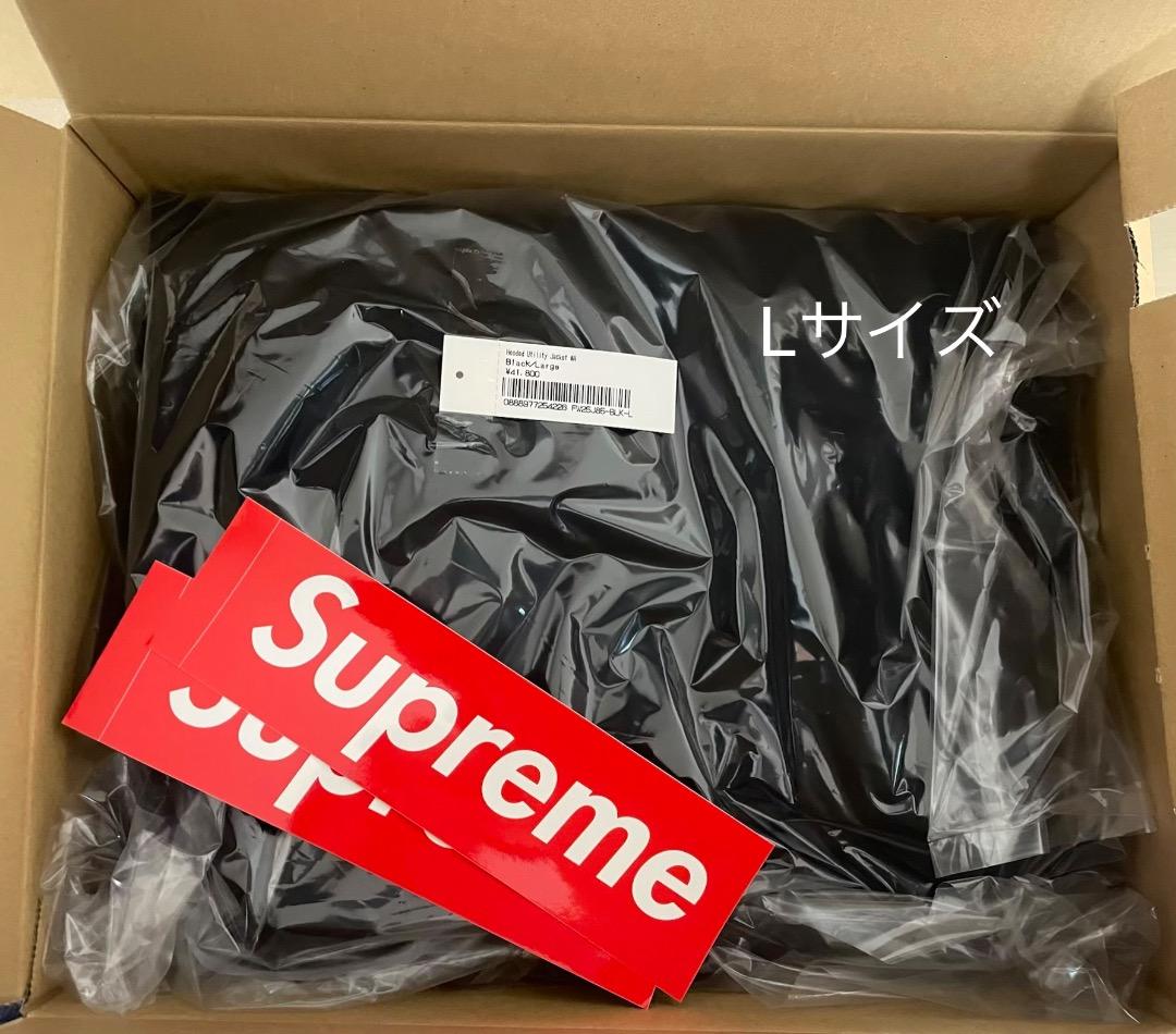 ま*ー様 Supreme Hooded Utility Jacket L Bla