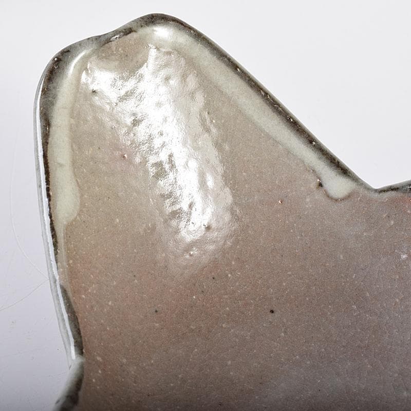 和食器　八幡窯　堀野証嗣造　唐津　割山椒　向付　六客　共箱　M　R7957