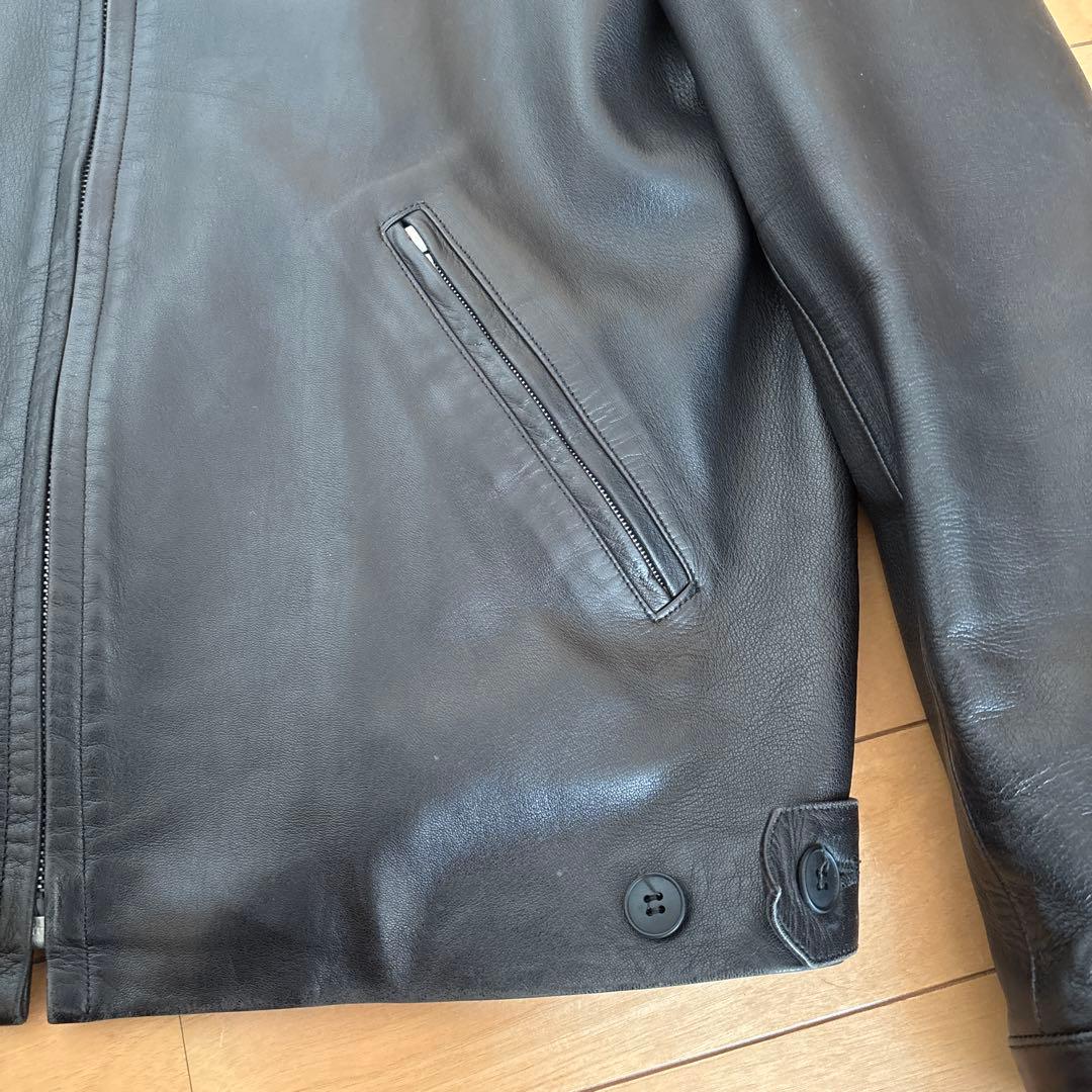 90s agnès b leatherjacket シープ羊　サイズ0 アニエス
