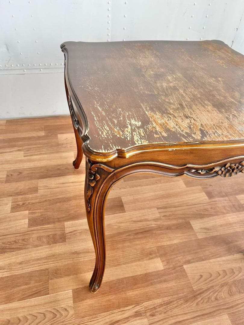 630 イタリア製 猫脚 ダイニングテーブル 木製 クラシック アンティーク