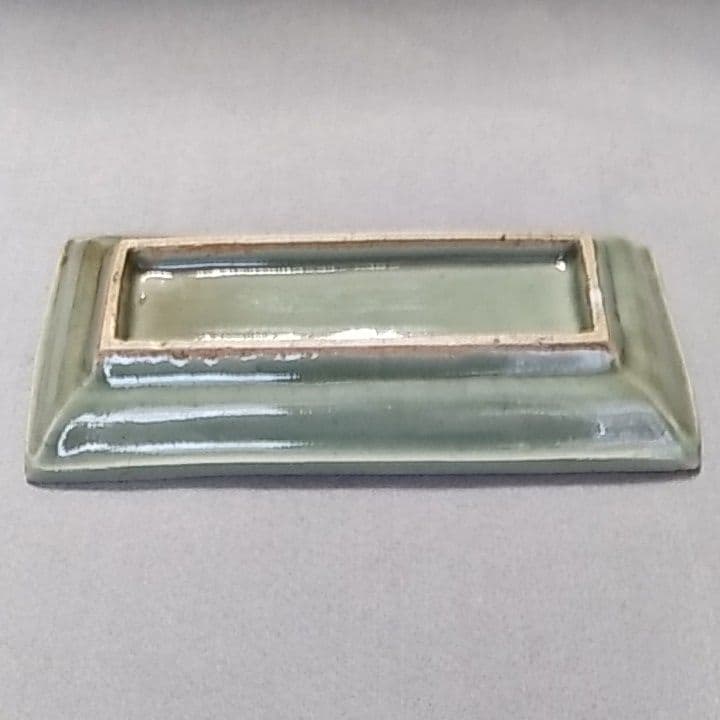 初期伊万里　初期伊万里皿　初期伊万里青磁牡丹文長皿　古伊万里　古伊万里皿