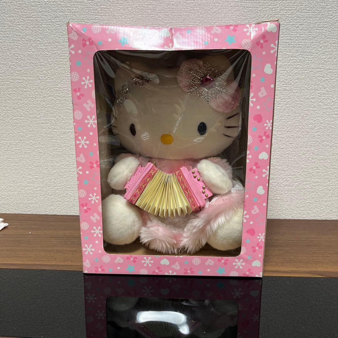 美品ハローキティムービングドールキティちゃんアコーデオン天使の羽付きサンリオ人形