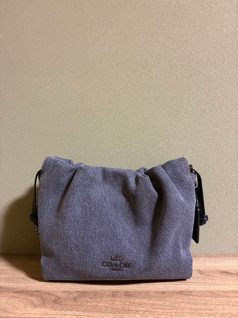 コーチ　フェイ　グレーデニム　ショルダーバッグ