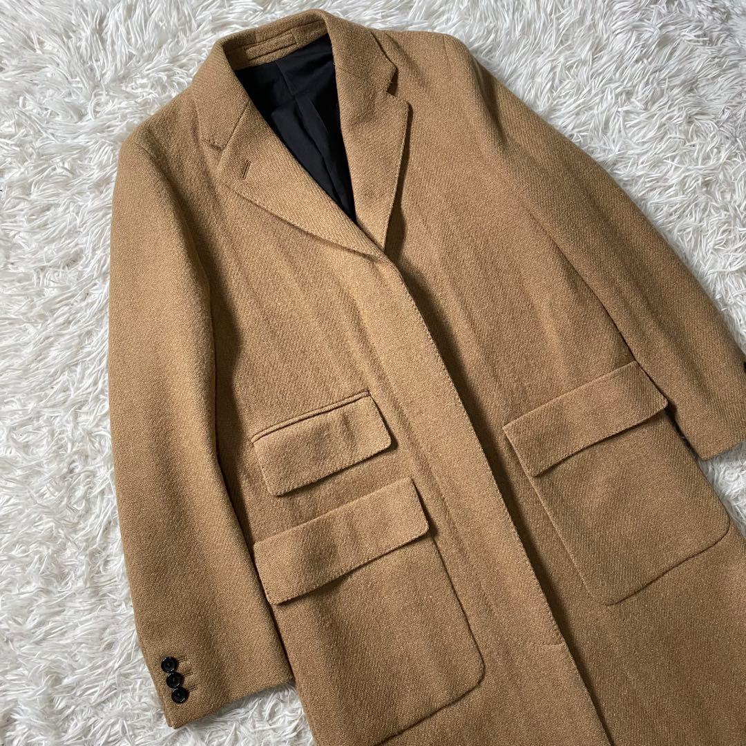 【美品】マーガレットハウエル　チェスターコート　ハリスツイードコラボ　別注　比翼