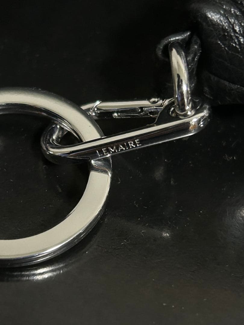 小物 Lemaire Croissant leather coin purse