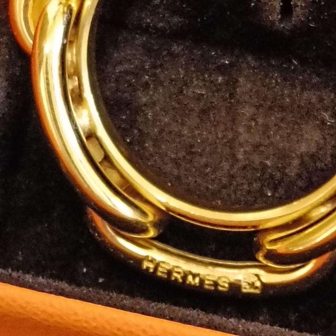 美品　エルメス　 スカーフリング　シェーヌダンクル　付属品なし