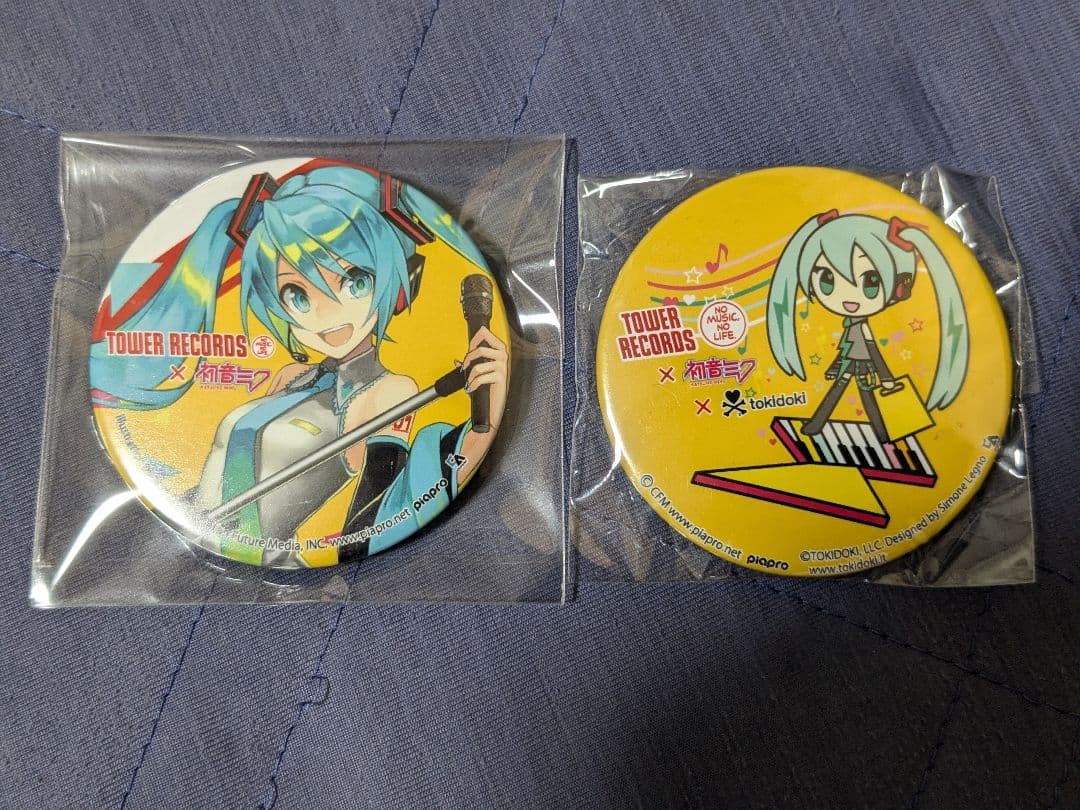 初音ミク TOWER RECORDS 缶バッジ セット