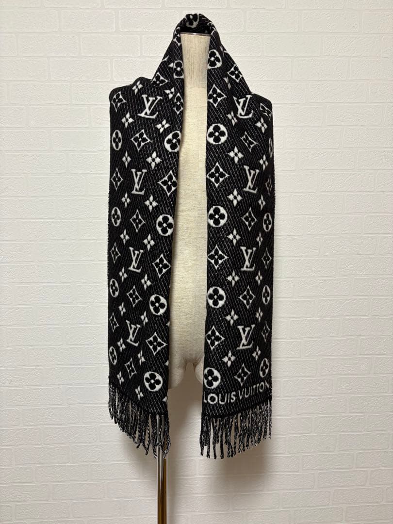 ルイ・ヴィトン　エシャルプ・LVトゥジュール　マフラー　シルク/カシミヤ