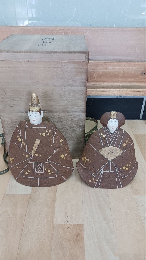 雛人形　【陶びな】　日光山　陶華　宮田徳夫　陶製　 お雛様　 ひな人形　共箱