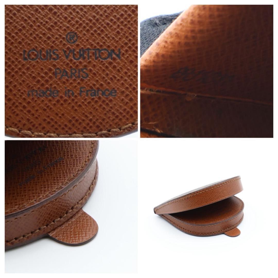 【極美品】ルイヴィトン　ポルトモネキュベット　モノグラム　ケース　茶色
