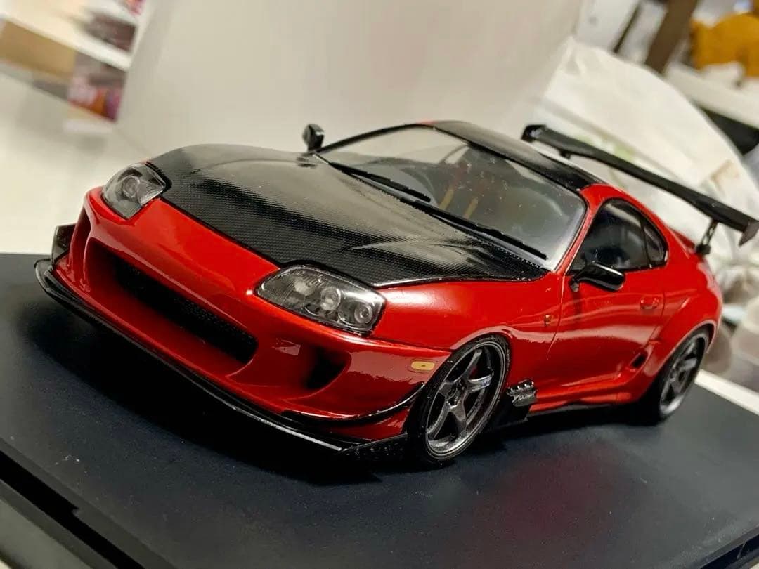 タミヤ 1/24 塗装済 完成品 トヨタ スープラ RIDOX 織戸 アドバン
