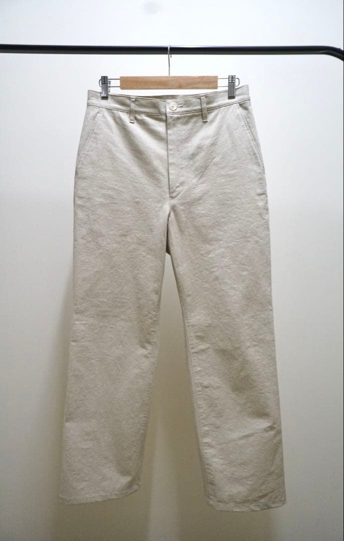 パンツ AURALEE WASHED HARDTWIST CANVASPANTS