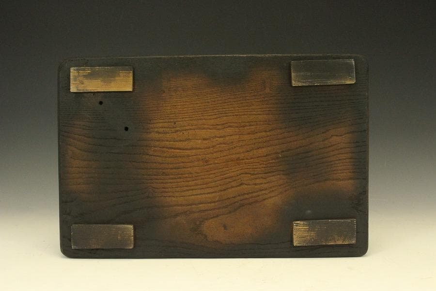 銅 馬上武人 置物 台座付 高42.5cm(LC414)