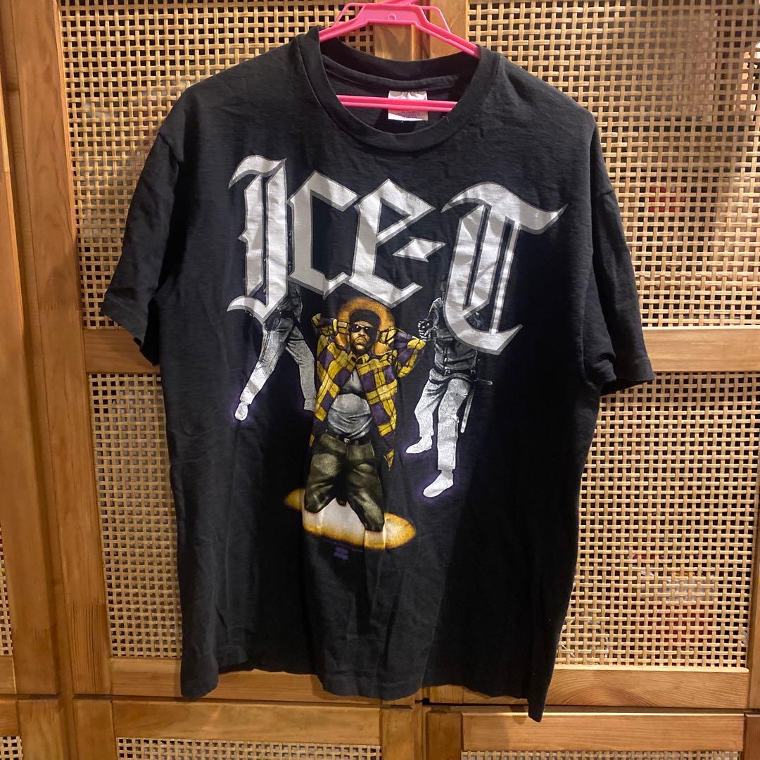 【美品】ICE-T グラフィック Tシャツ Lサイズ　ブラック　USA製