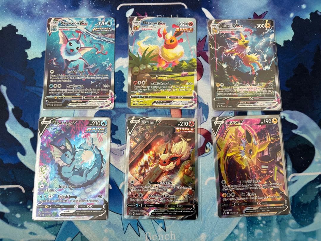 英語版　夏ポケカ　ブースター　サンダース　シャワーズ6枚セット