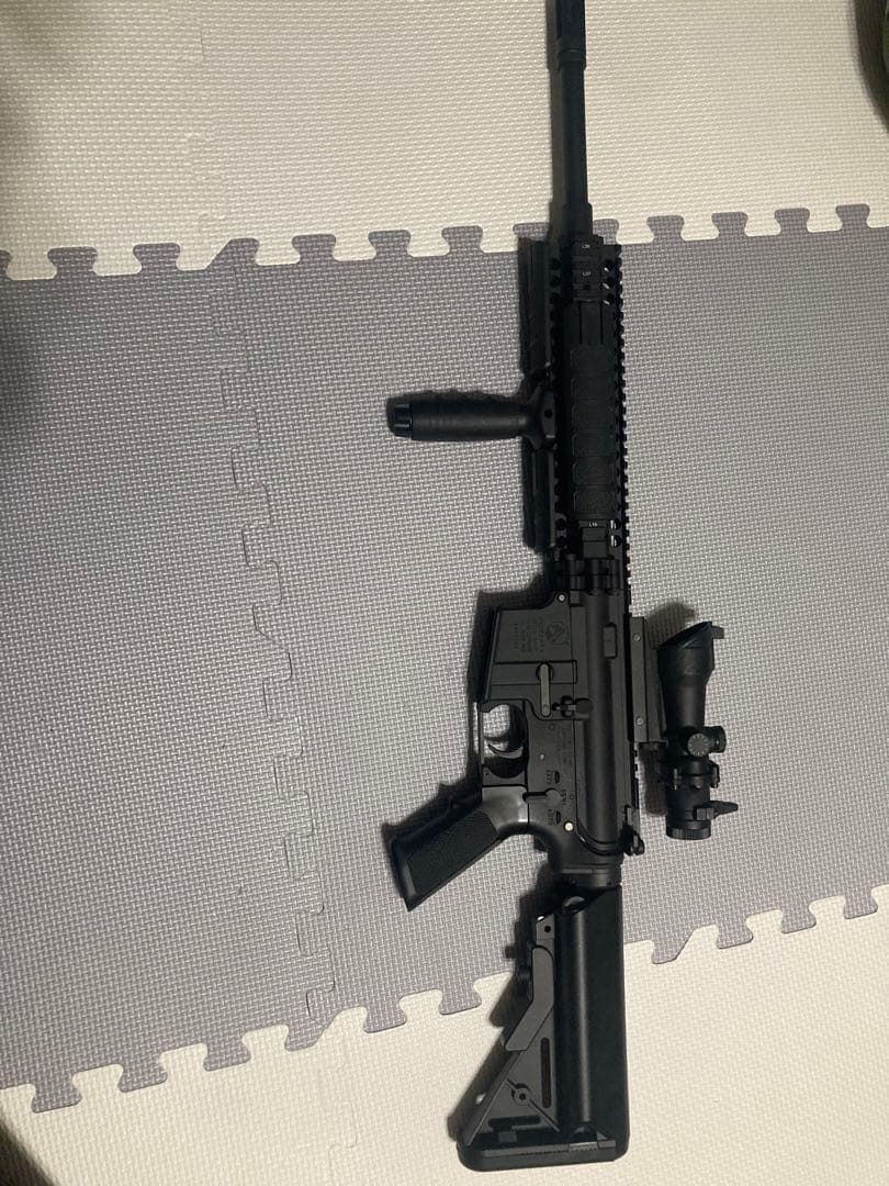 【かっちゃん】AR-15スタイル エアガン 黒　M4 次世代電動ガン