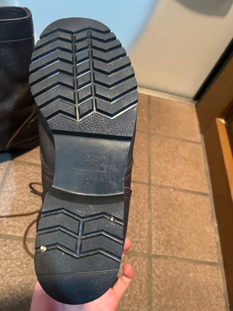 陸上自衛隊　フジ製靴　半長靴 茶革　27センチ