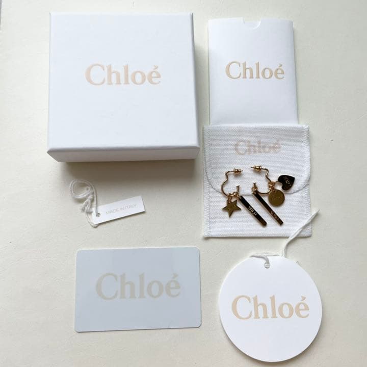 【美品】クロエ　ピアス　ハート　星モチーフ