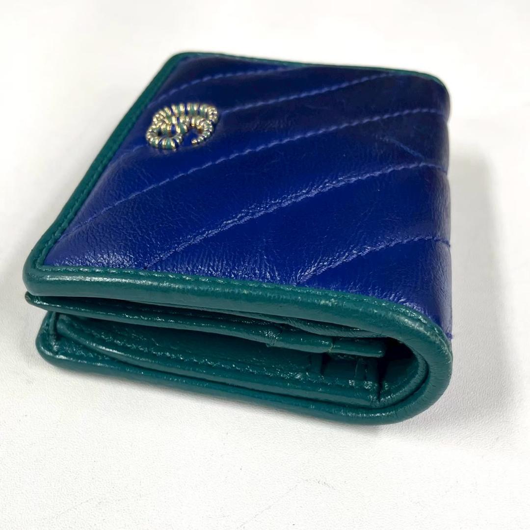 GUCCI グッチ GGマーモント 二つ折り財布 カーフレザー
