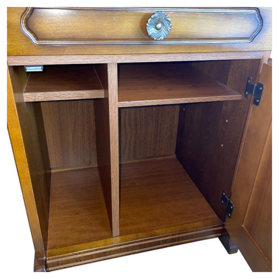 Karimokuカリモク コロニアル 花台 収納棚 レトロモダン家具