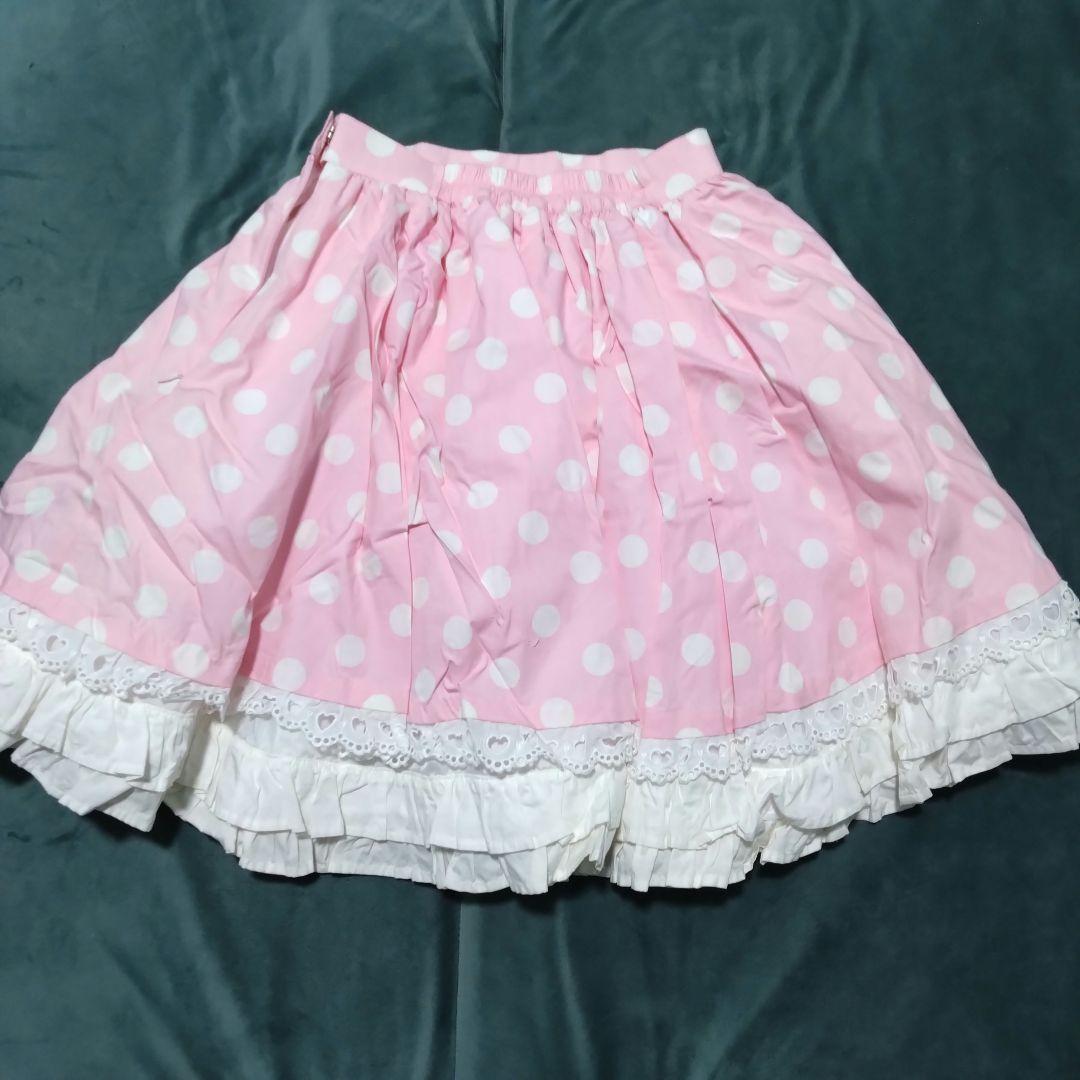 Angelic Pretty♡ドットフリルスカート♡ピンク♡美品