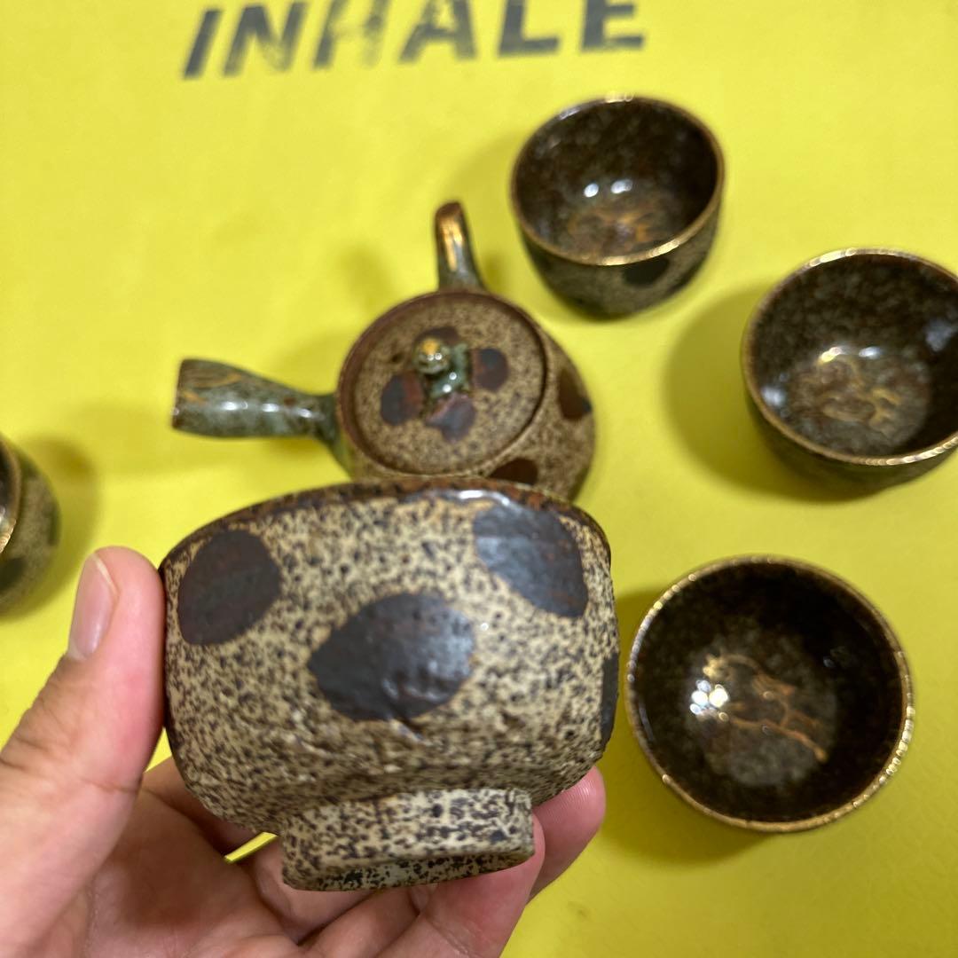 相馬焼 茶具 茶器，急须セート6点