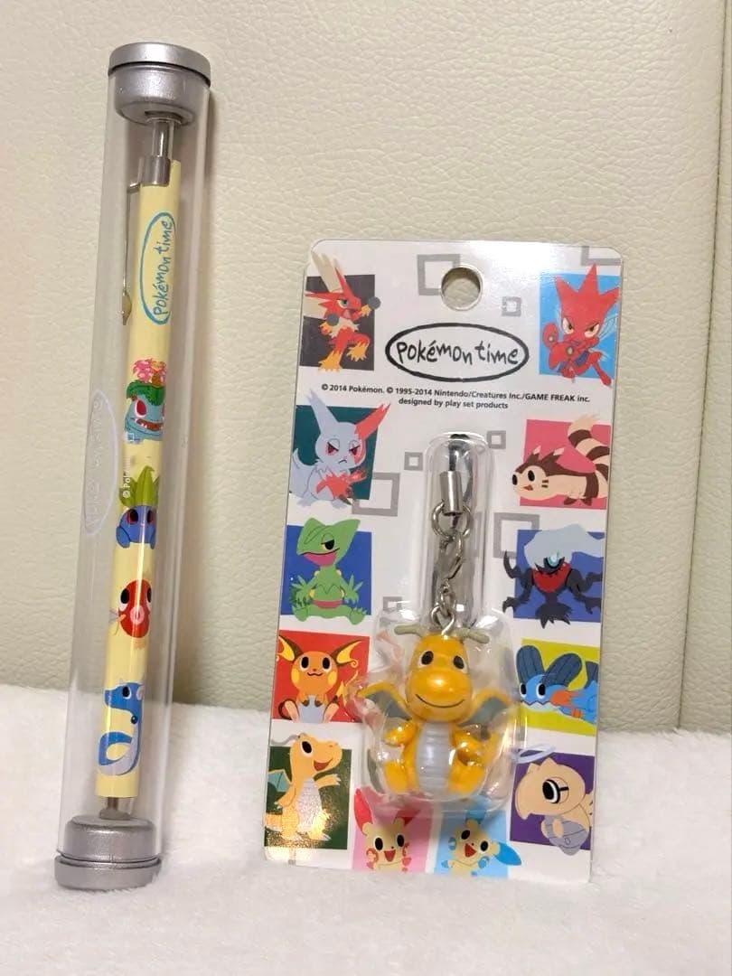 カイリュー ポケモンタイム ストラップ　ボールペン　セット