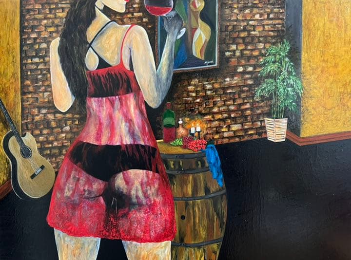 絵画｜原画｜油絵｜Interior Art｜The chilling girl