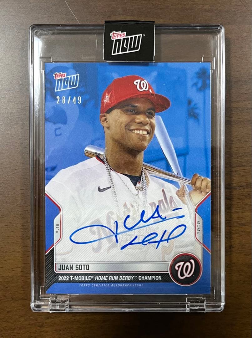 【最終値下げ】Juan Soto topps now auto 直筆サインカード