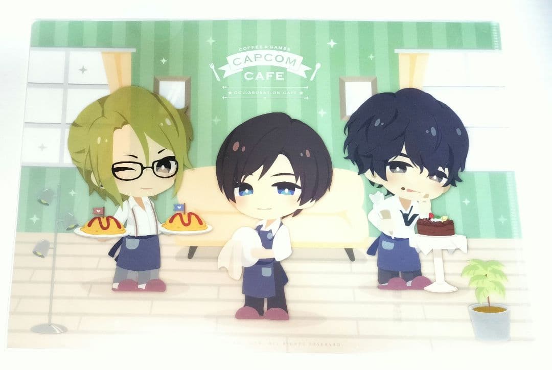 囚われのパルマ ハルト アオイ チアキ クリアファイル カプコンカフェ 店員