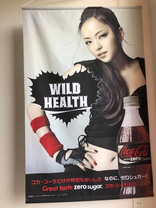 安室奈美恵　非売品　コカコーラゼロ タペストリー ポスター