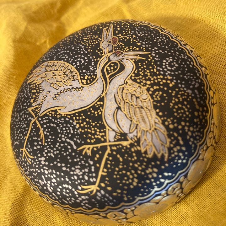 九谷焼 香合 花仙作【匿名配送】