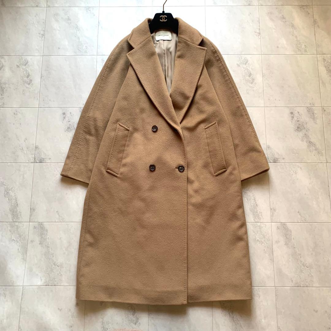ユナイテッドアローズ UBCB ダブルテーラード チェスターコート キャメル