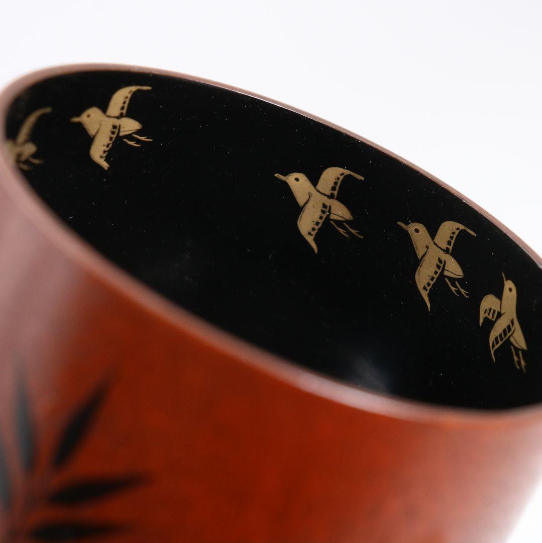 道場宗廣作 苫屋棗 千鳥蒔絵 茶道具 共箱　V936