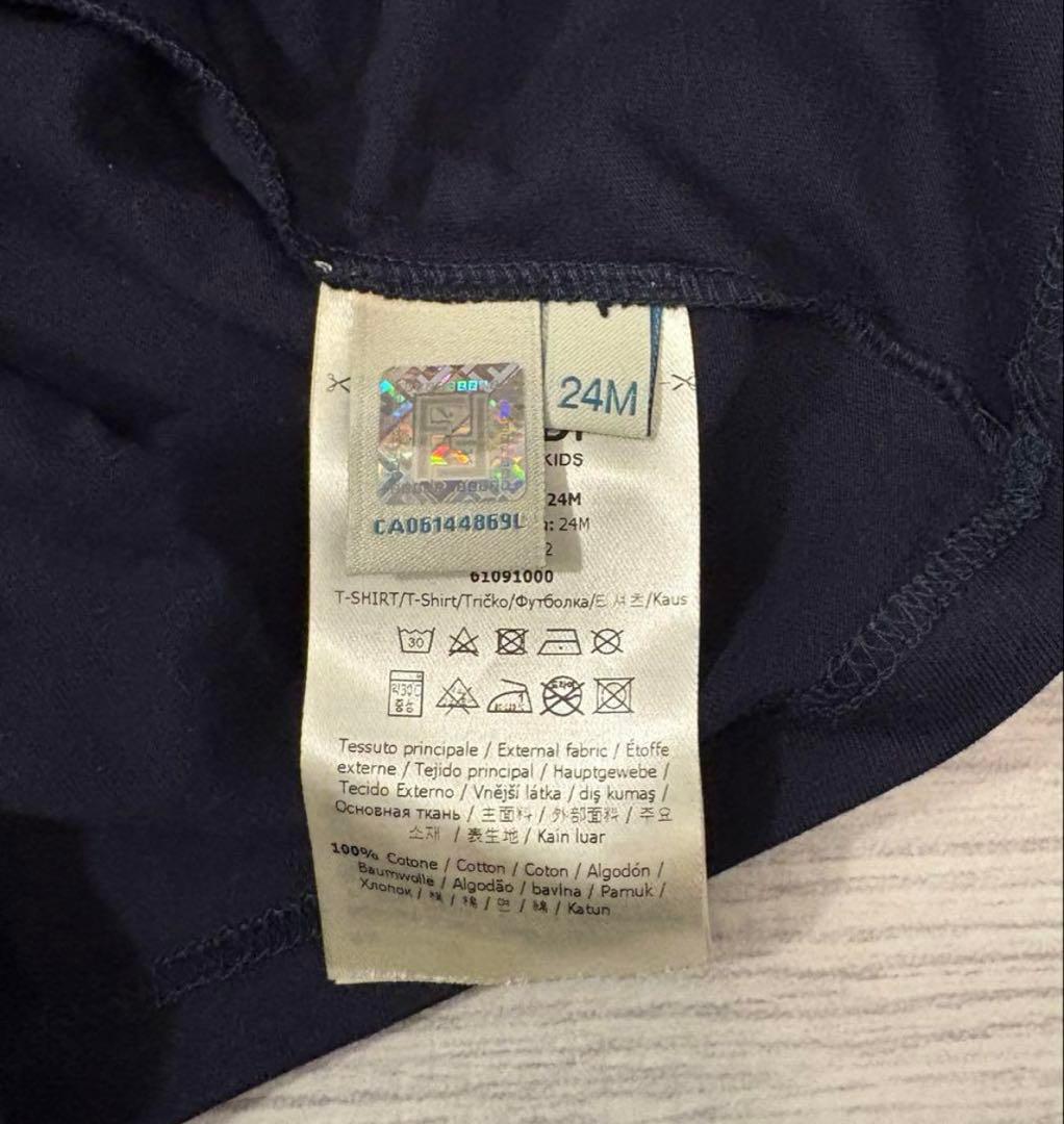 FENDI KIDS Tシャツ　ネイビー サイズ24M