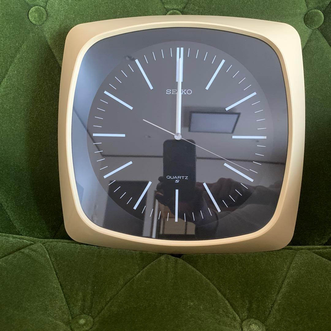 SEIKO クォーツ 掛け時計 70sスペースエイジ レトロ