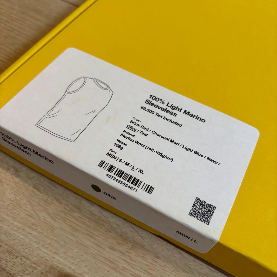 山と道 100% Light Merino Sleeveless L