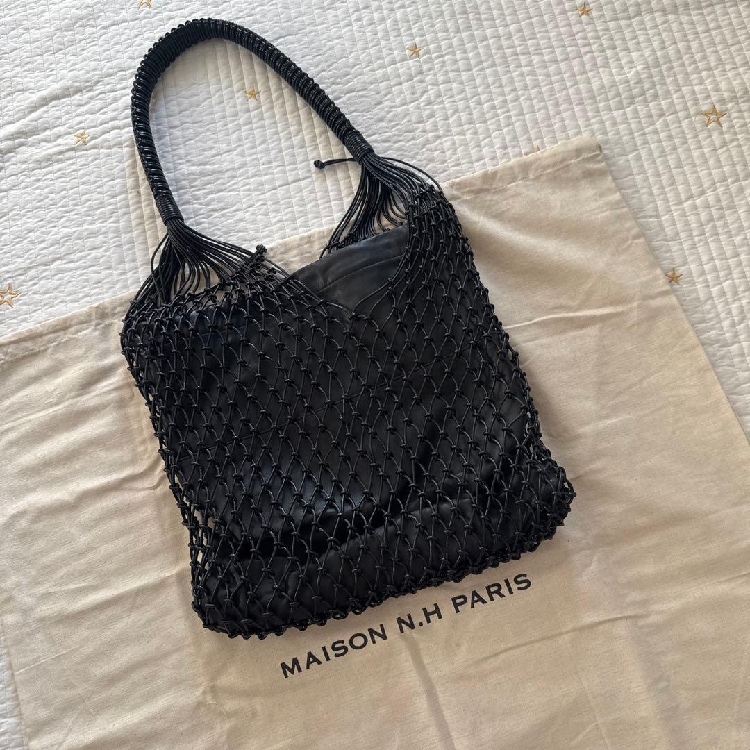 MAISON N.H PARIS メゾンエヌアッシュパリ　ブラック　バッグ