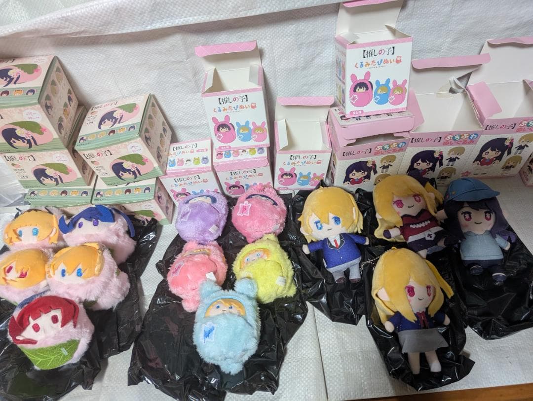 推しの子 くるみたぴぬい ぷちふわぬいぐるみ　桜餅マスコット　アイ　有馬かな