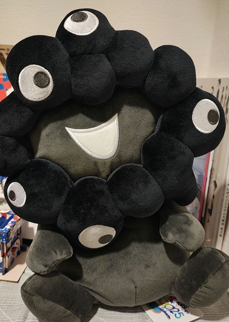 黒ミャクぬいぐるみ　お手玉風　Lサイズ　ミャクミャク