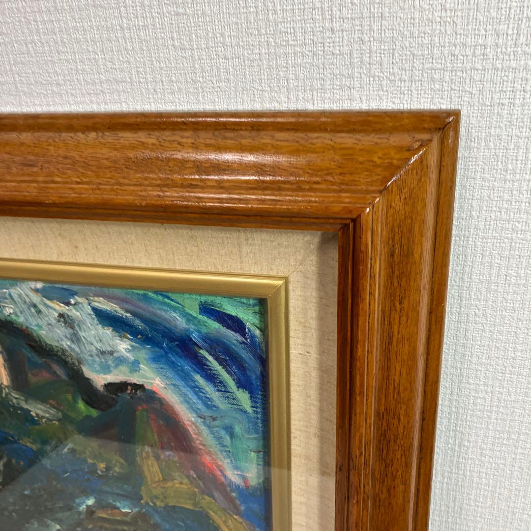 No.34113003 油彩　江口一夫「伊豆盛夏　F8」