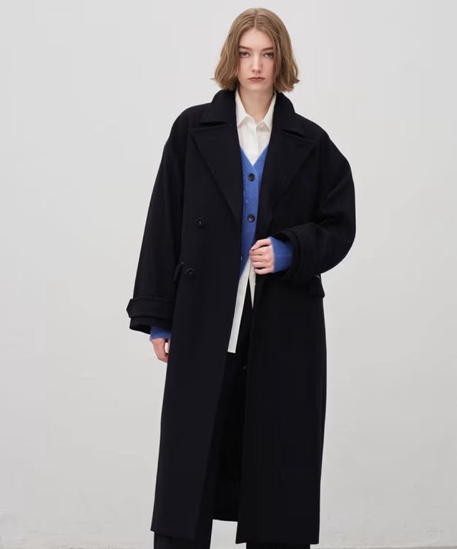 ライトメルトン ロングチェスターコート