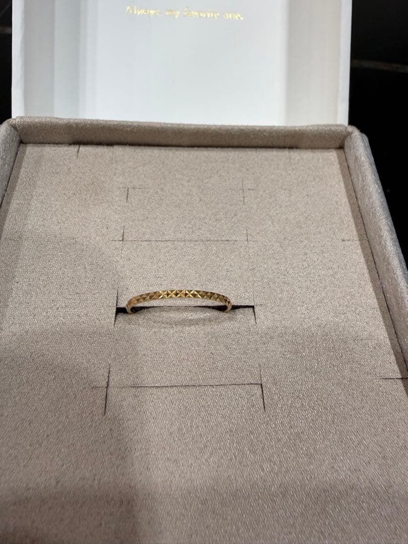 ete K10 クレール トライアングルカットリング　保証書付き