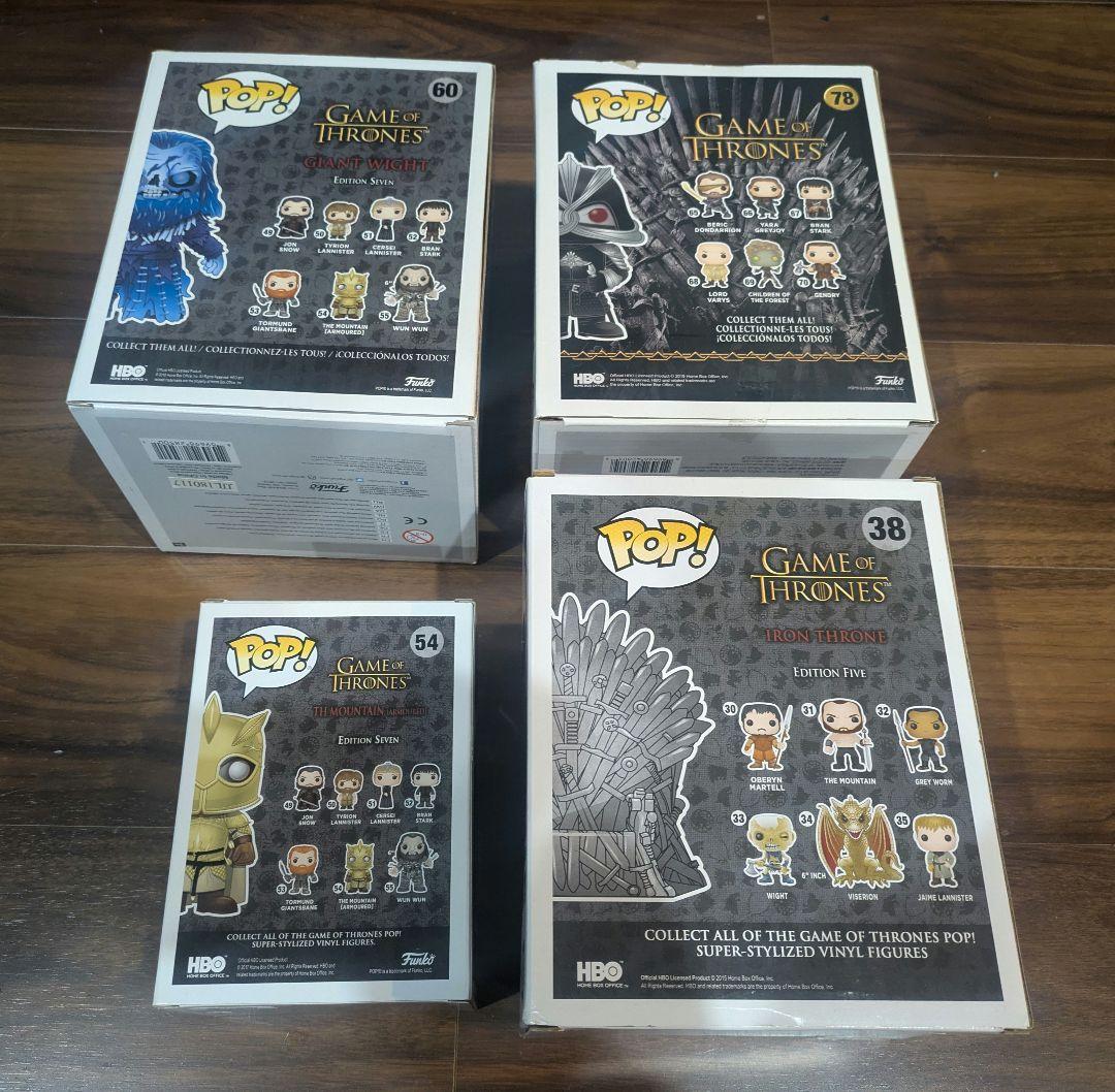 funko pop 【GAME OF THRONES】 ４点セット