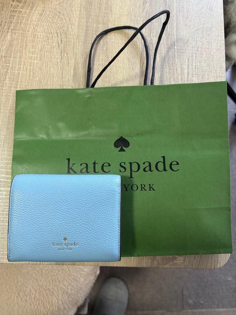 未使用☆ケイトスペード☆折財布☆水色