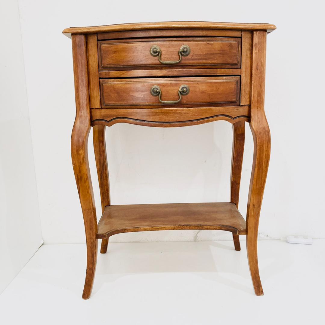 アンティーク調 テレフォンスタンド ブラウン