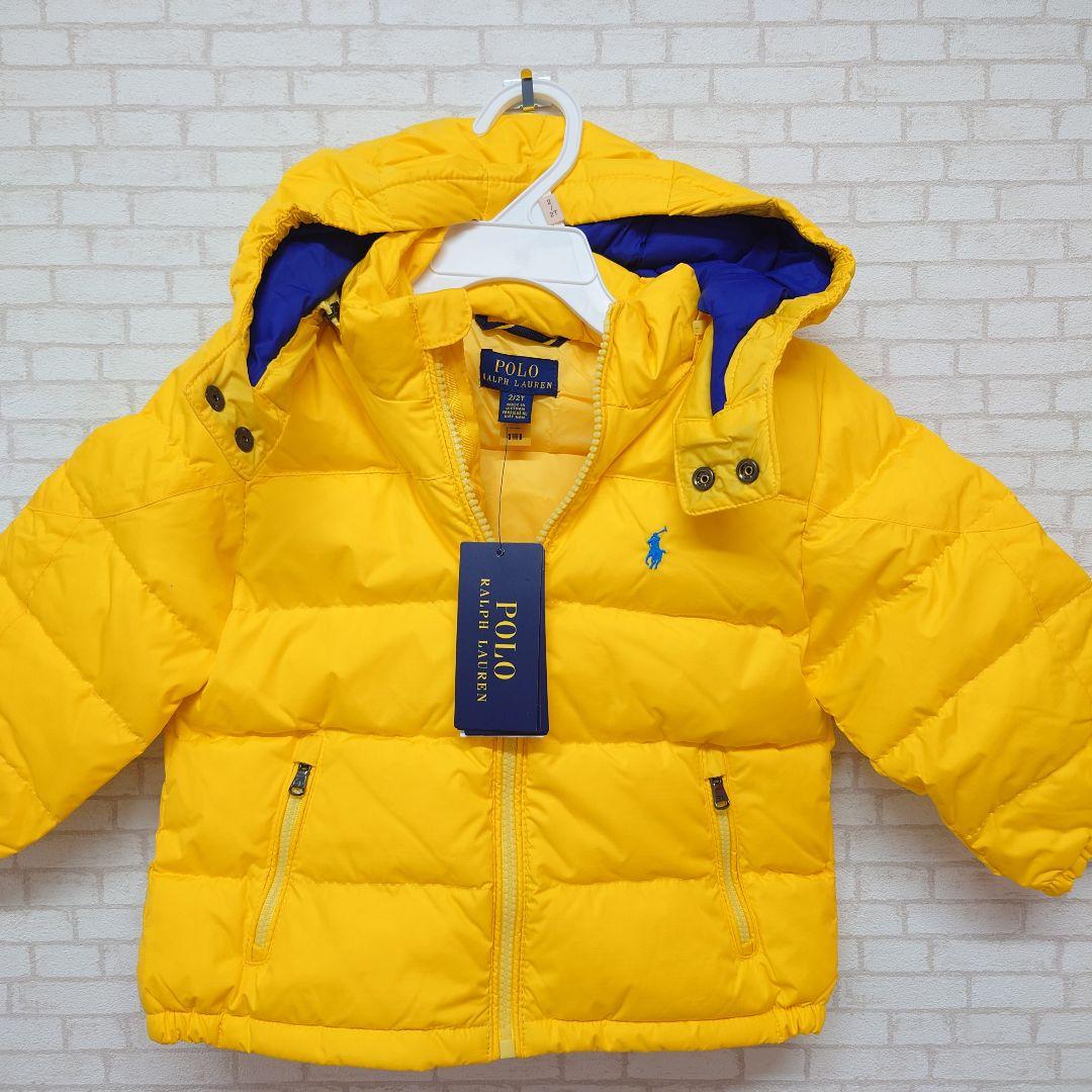 ラルフローレン　ダウンジャケットイエロー　2T90、95サイズ