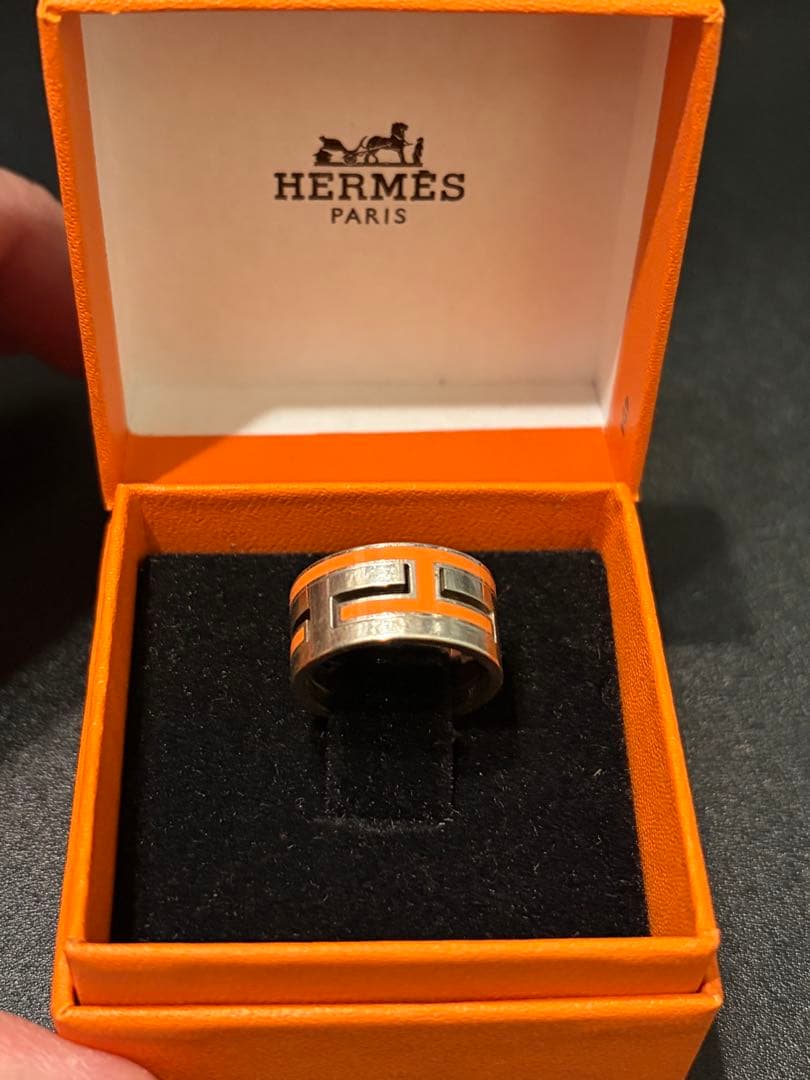ゆ*な様 【美品】HERMES　エルメス　ムーブアッシュ　オレンジ　12号　SV