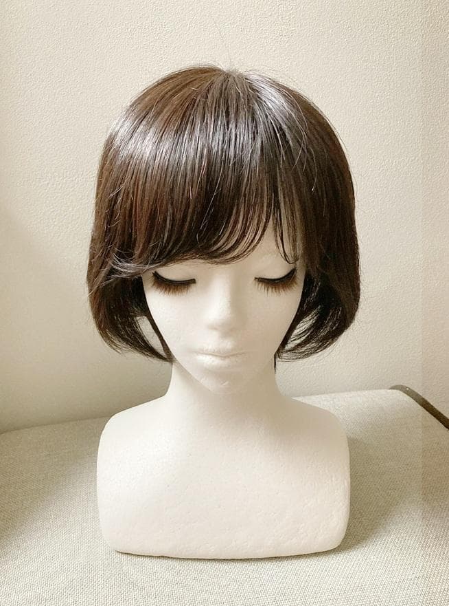 じゅん　マリブ　人毛MIX　医療用ウィッグ 　レイヤーショートボブ